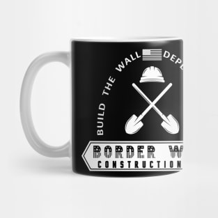 Border Barrier - Trump Border Wall Construction - Tshirt Vintage Mug